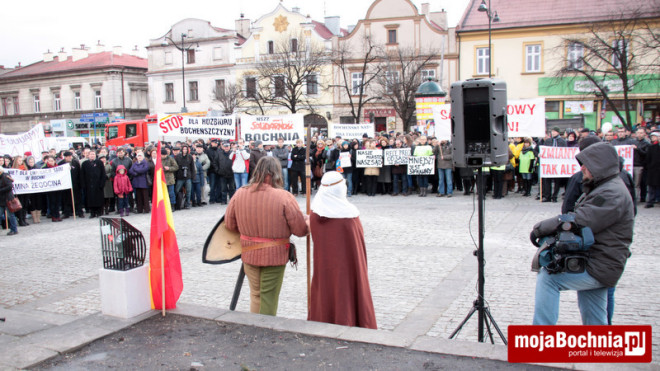 Wiec w obronie Sądu Rejonowego w Bochni, 27 II 2012