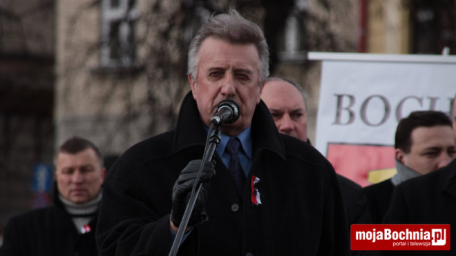 Wiec w obronie Sądu Rejonowego w Bochni, 27 II 2012