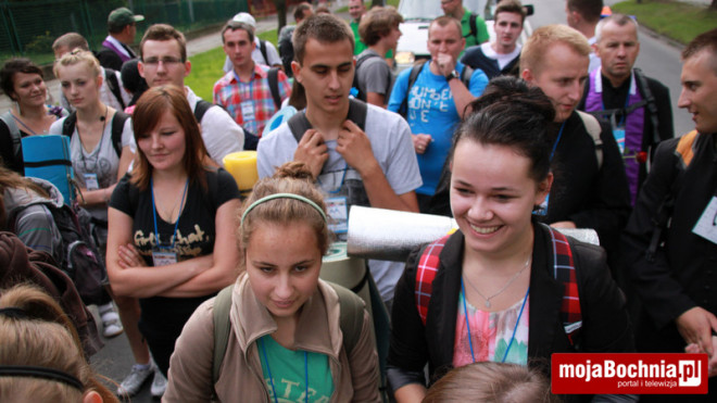 Pielgrzymi z Bochni w drodze na Jasną Górę, 17 VIII 2012