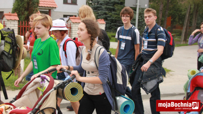 Pielgrzymi z Bochni w drodze na Jasną Górę, 17 VIII 2012