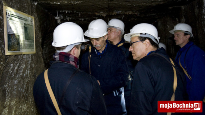 Ekspert ze strony Unesco wizytował kopalnię soli w Bochni, 20 IX 2012