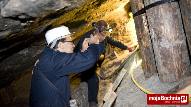 Ekspert ze strony Unesco wizytował kopalnię soli w Bochni, 20 IX 2012