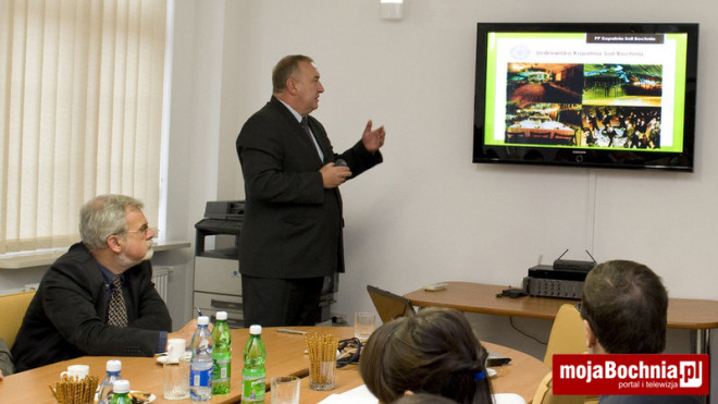 Ekspert ze strony Unesco wizytował kopalnię soli w Bochni, 20 IX 2012