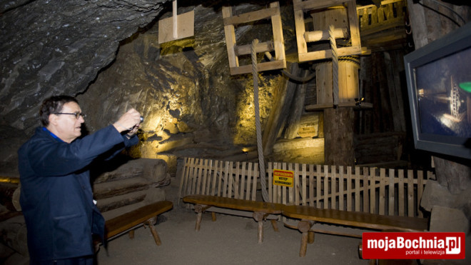 Ekspert ze strony Unesco wizytował kopalnię soli w Bochni, 20 IX 2012
