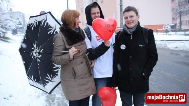 Młodzież z II LO promuje transplantacje, 6 II 2013