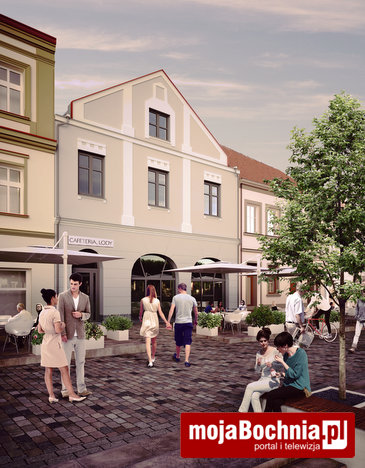 Północna pierzeja Rynku jako deptak kawiarniany