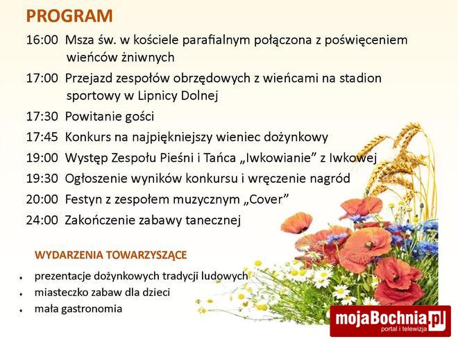 Lipnica: w niedzielę Dożynki Gminne