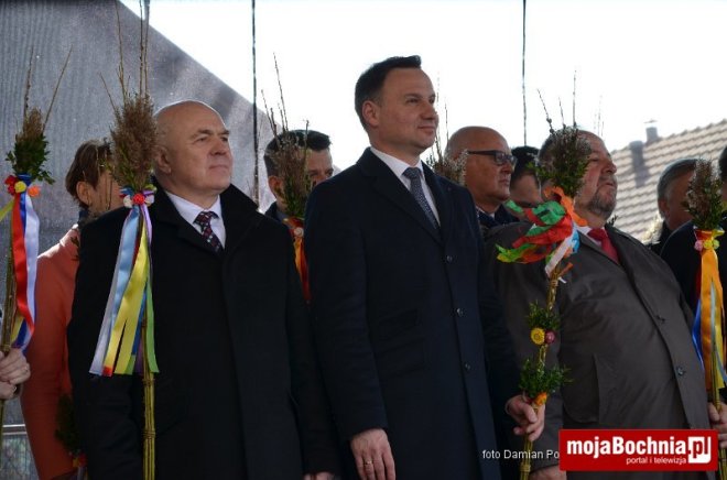 Andrzej Duda podczas Niedzieli Palmowej w Lipnicy Murowanej, 29 III 2015