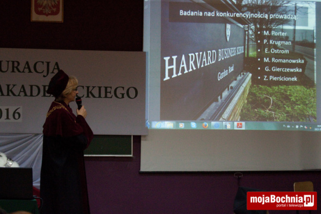 Inauguracja nowego roku akademickiego na bocheńskim wydziale zamiejscowym Staropolskiej Szkoły Wyższej w Kielcach, 17 X 2015