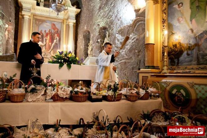 Święcenie pokarmów w kopalni