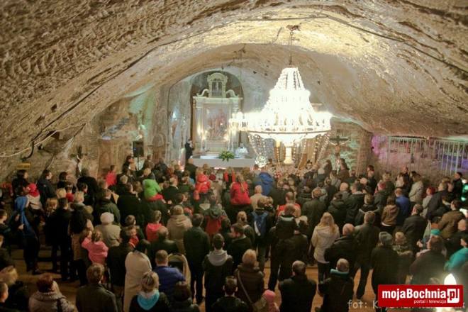 Święcenie pokarmów w kopalni