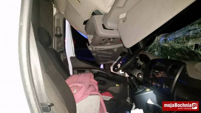 Skutki kolizji na autostradzie A4 w Stanisławicach