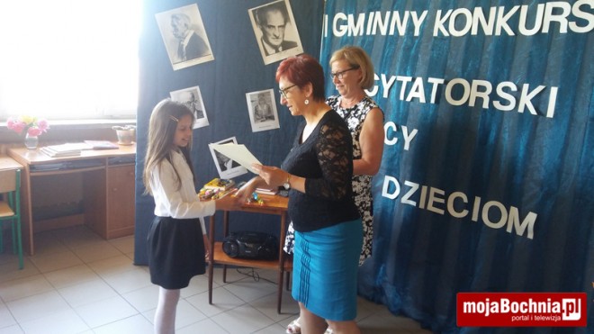 I Gminny Konkurs Recytatorski dla uczniów klas 4-6 szkoły podstawowej