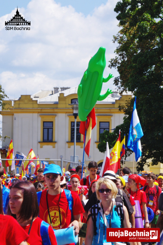 ŚDM: Ostatnie chwile Hiszpanów w Bochni, 30 VII 2016