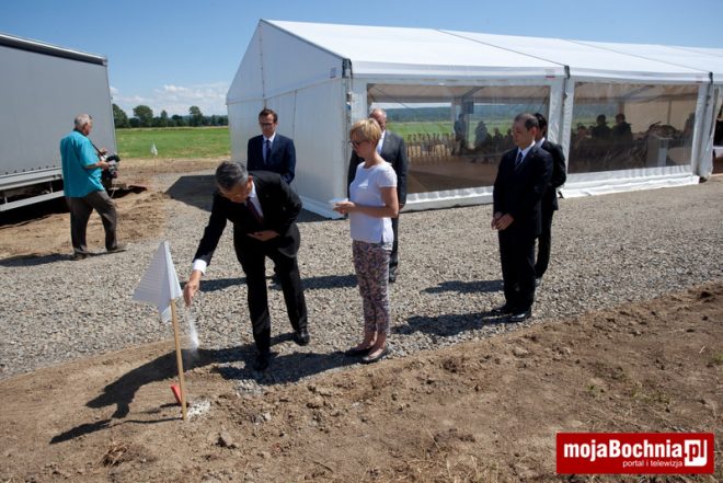 Rozpoczęcie budowy fabryki Mabuchi Motor w Bochni, 12 VII 2017