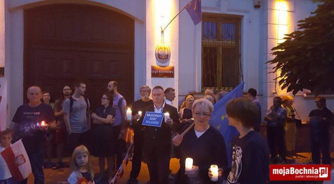 Protest przeciwko reformie sądownictwa, 23 VII 2017